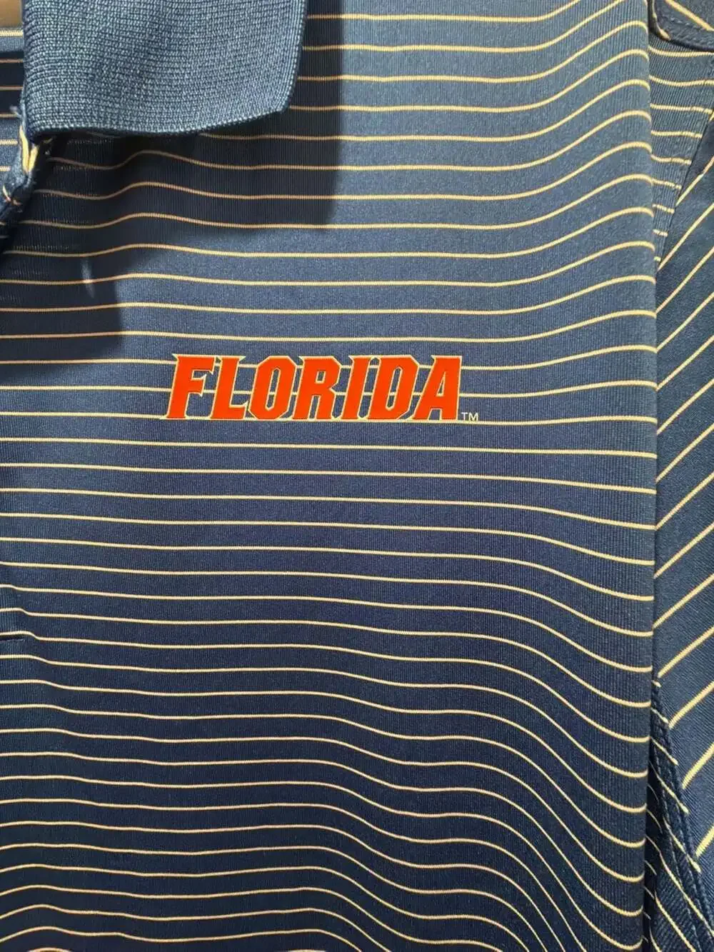 Nike Florida Gators Dri-FIT Stadium Stripe Performance Polo Shirt